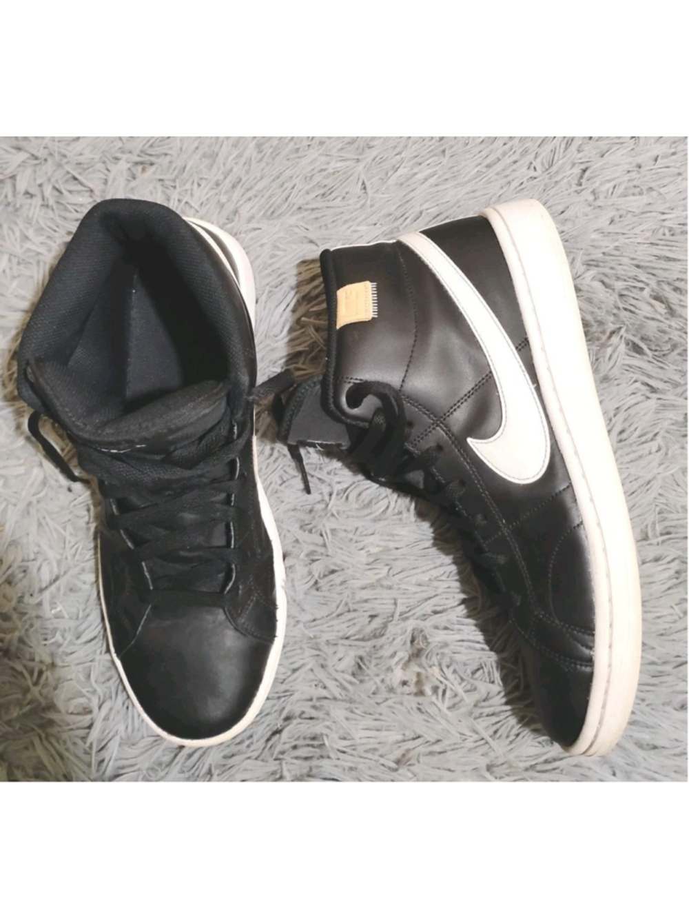Nike Court Royale 2 Mid Retro Sm Men Size 10 Black Sneakers CQ9179-001